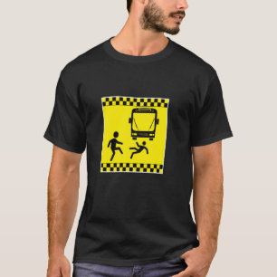 Camiseta Jogue Sob O Ônibus Engraçado De Causa