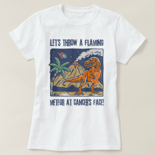 Camiseta Jogue Um Meteador Flamejante Na Sensibilização Da