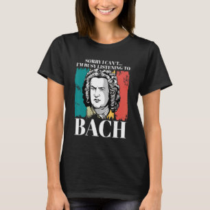 Camiseta Johann Sebastian Bach Composer Para Clássicas