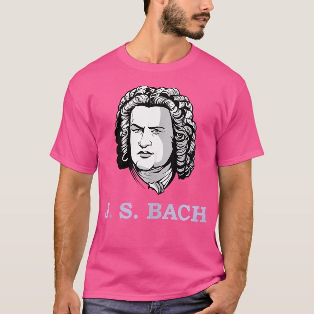 Camiseta Johann Sebastian Bach - Compositor alemão (Frente)