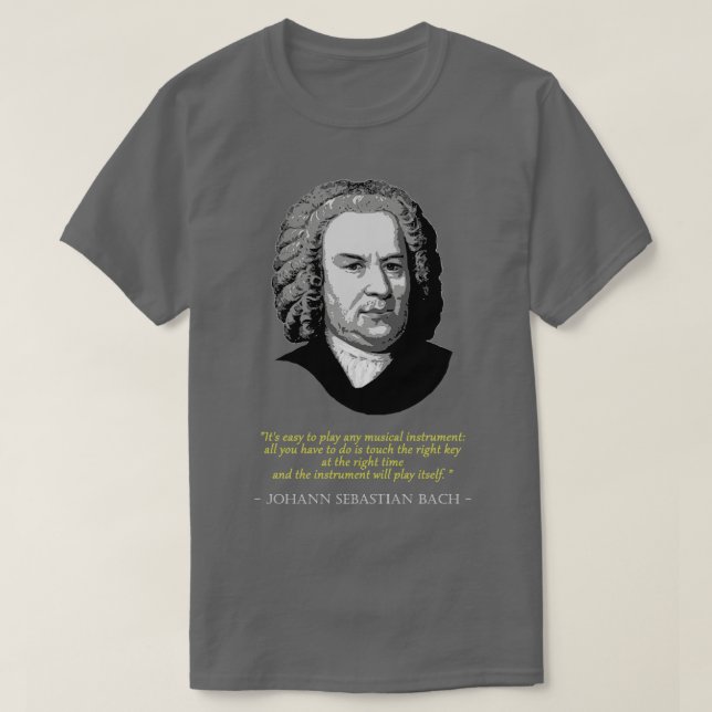 Camiseta Johann Sebastian Bach Cote (Frente do Design)