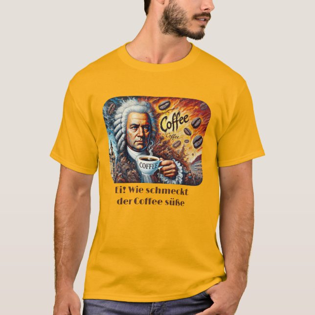 Camiseta Johann Sebastian Bach Kaffee (Frente)
