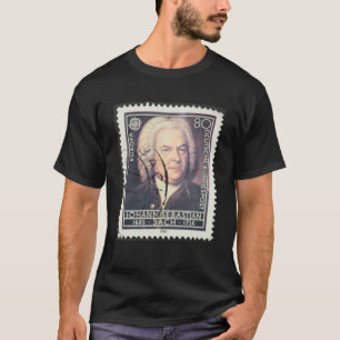 Camiseta Johann Sebastian Bach Vintage Postal