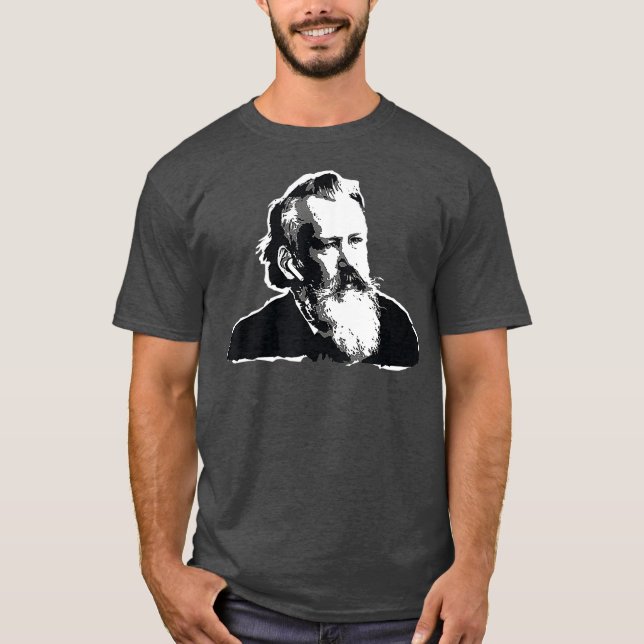 Camiseta Johannes Brahms Bach Classical Music Composer (Frente)