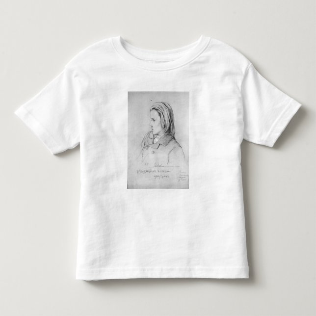 Camiseta Johannes Brahms envelheceu vinte, 1853 (Frente)