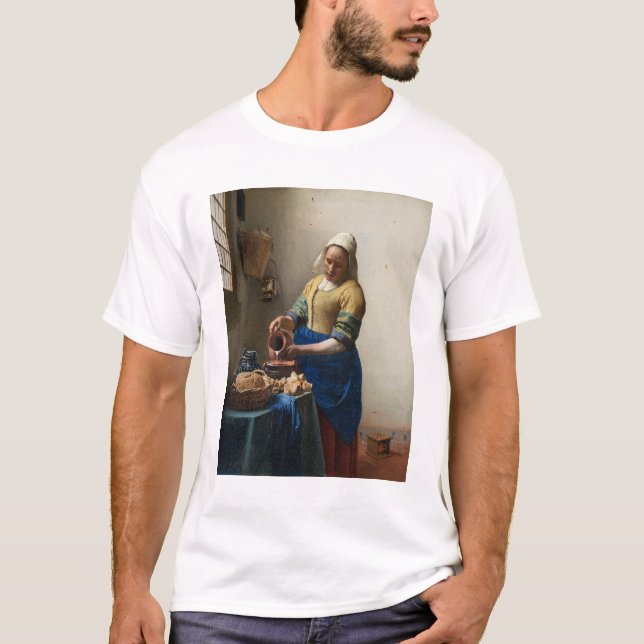 Camiseta Johannes Vermeer, A Milkmaid (Frente)