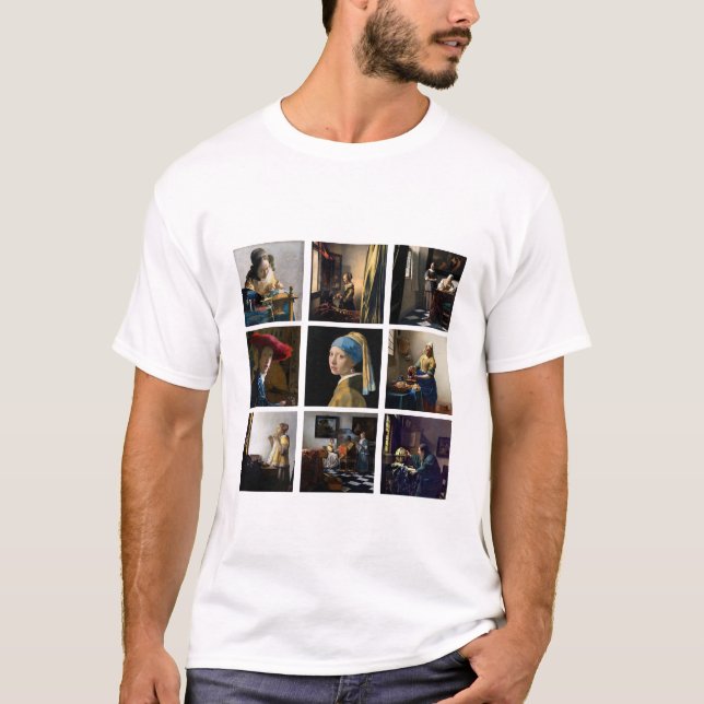 Camiseta Johannes Vermeer - Grelha de Mastercastas (Frente)
