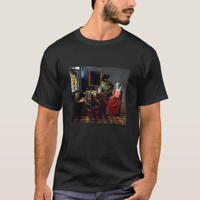 Camiseta Johannes Vermeer - O Vidro do Vinho (Frente)