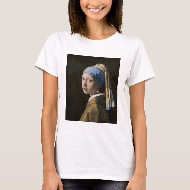 Camiseta Johannes Vermeer, Rapariga com um Ouriço (Frente)