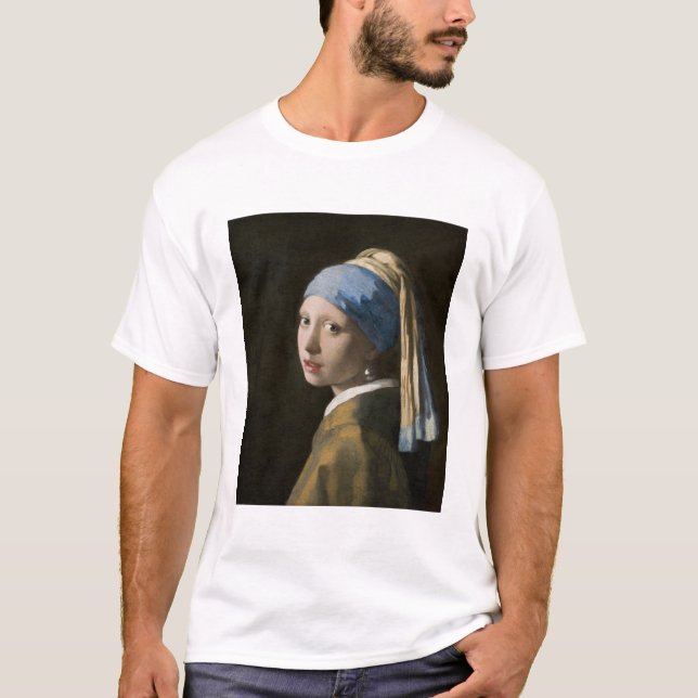 Camiseta Johannes Vermeer, Rapariga com um Ouriço (Frente)