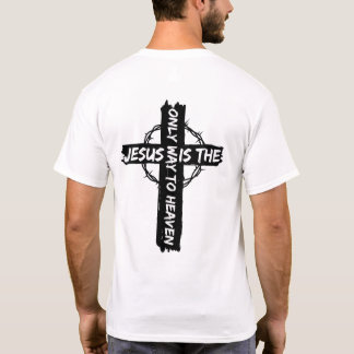 Camiseta John 14:6 Bible Verse Christian Tee on White