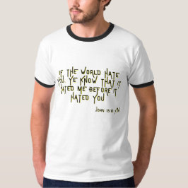 Camiseta John 15:18 KJV - Escritura de Bíblia Verse Men's