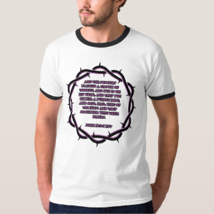 Camiseta John 19:2-3 KJV Bíblia Verse Men's Ringer