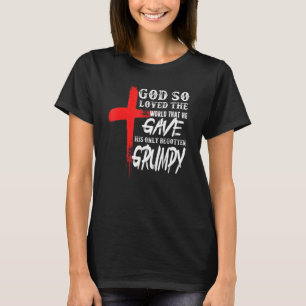 Camiseta John 316 Christian Cross Bíblia Grumpy