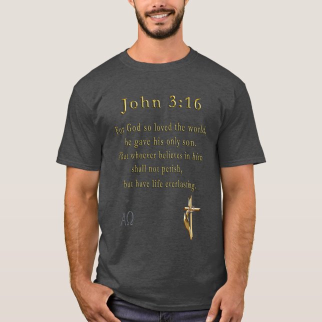 Camiseta John 3:16 (Frente)
