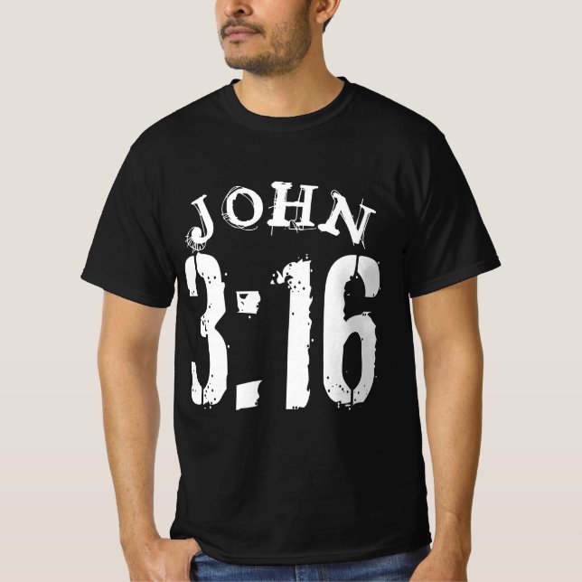 CAMISETA JOHN 3 16 BÍBLIA VERSE (Frente)