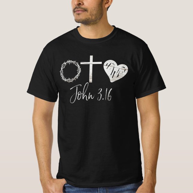 Camiseta John 3.16 Christian (Frente)