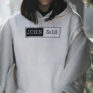 Camiseta "John 3:16" Christian, verso Bíblia, Fé