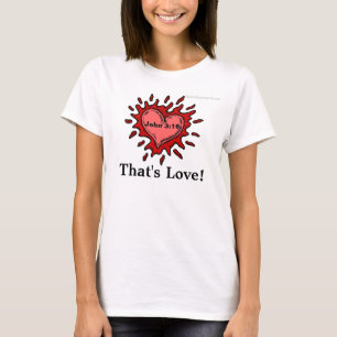 Camiseta John 3:16 É a citação do amor bíblia