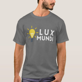 Camiseta John 8:12: Lux Mundi (Luz do Mundo)