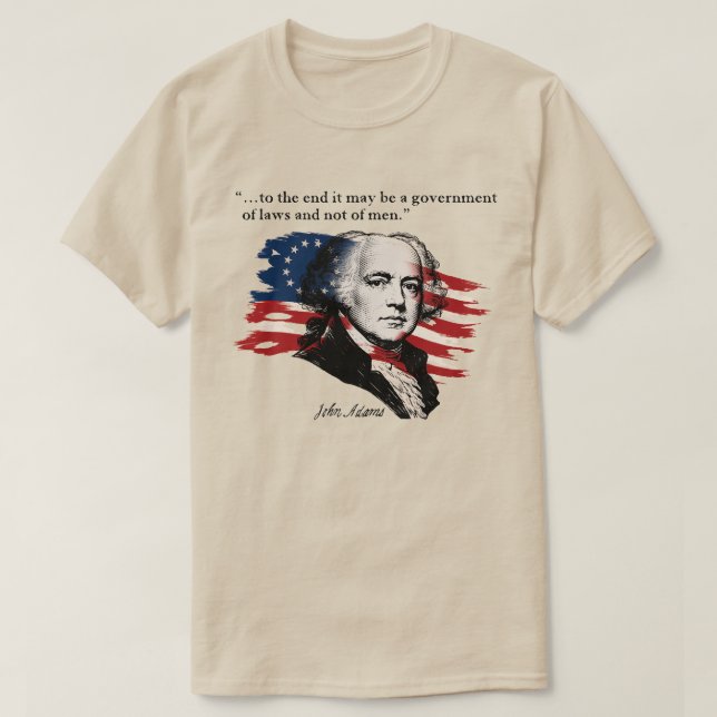 Camiseta John Adams (Frente do Design)
