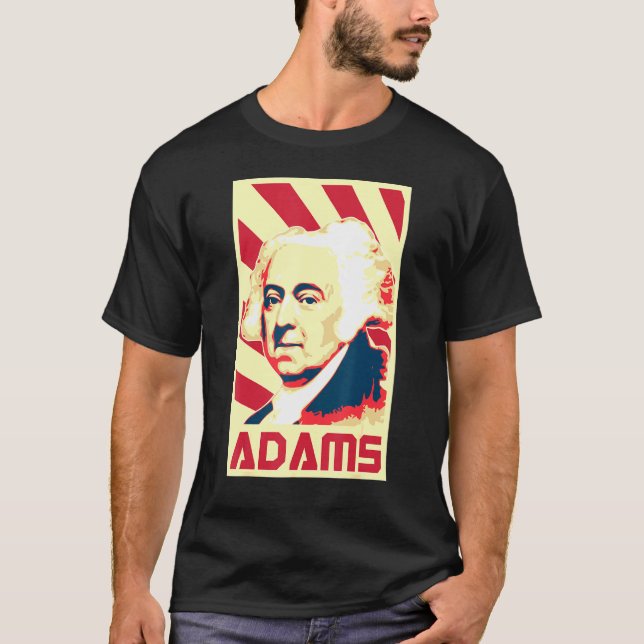 Camiseta John Adams Retro Propaganda (Frente)