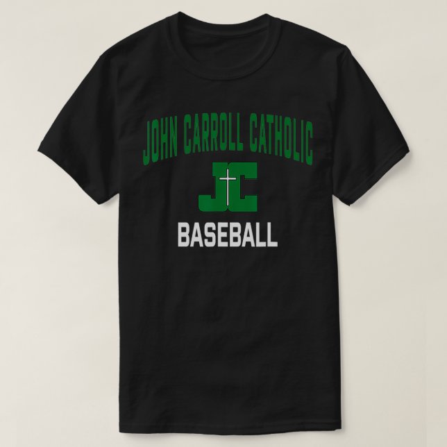 Camiseta John Carroll Catholic High School Cavaliers Baseba (Frente do Design)