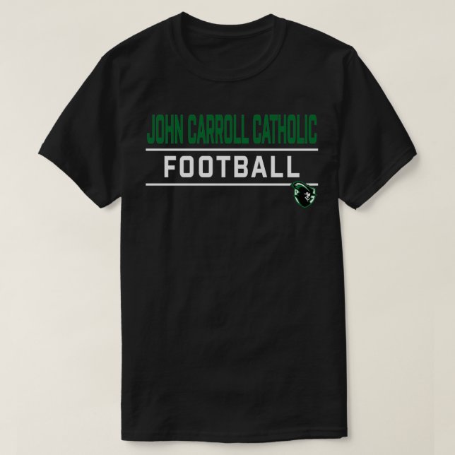 Camiseta John Carroll - Segundo grau Católico Cavaleiro Cal (Frente do Design)