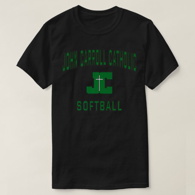 Camiseta John Carroll Segundo grau católico Cavaliers Softb (Frente do Design)