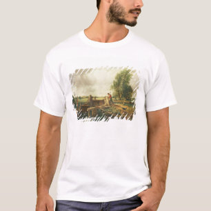 Camiseta John Constable   um barco que passa um fechamento