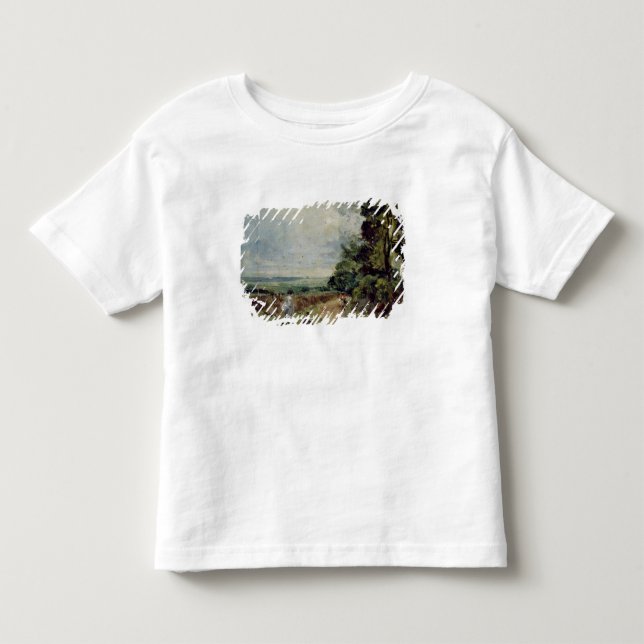 Camiseta John Constable | uma estrada secundária com (Frente)