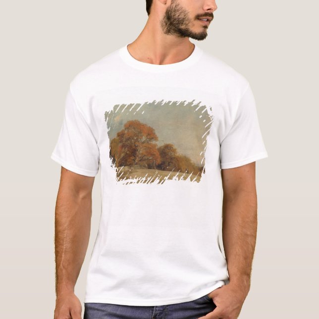 Camiseta John Constable | uma paisagem outonal em jujubas (Frente)