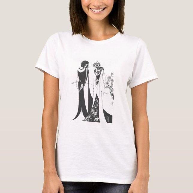 Camiseta John e Salome, por Aubrey Beardsley. HD (Frente)