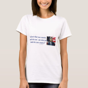 Camiseta John F Kennedy - Não pergunte qual é o seu país