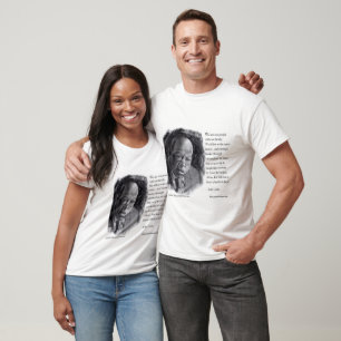 Camiseta John Lewis & Citação Belo Retrato 