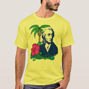 Camiseta John Locke em uma ilha de deserto