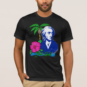 Camiseta John Locke em uma ilha de deserto