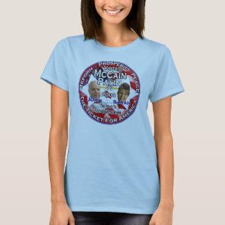 Camiseta John McCain e Sarah Palin
