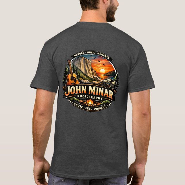 Camiseta John Minar Fotografia & Música  (Verso)