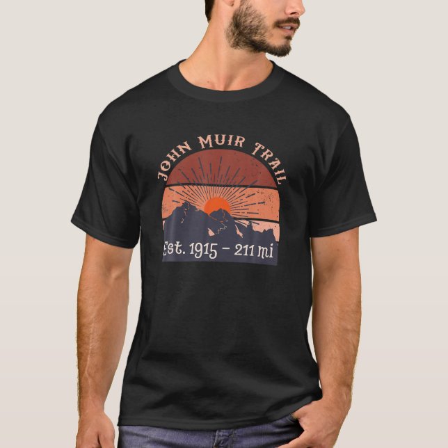 Camiseta John Muir Trail Yosemite National Parks Backpackin (Frente)