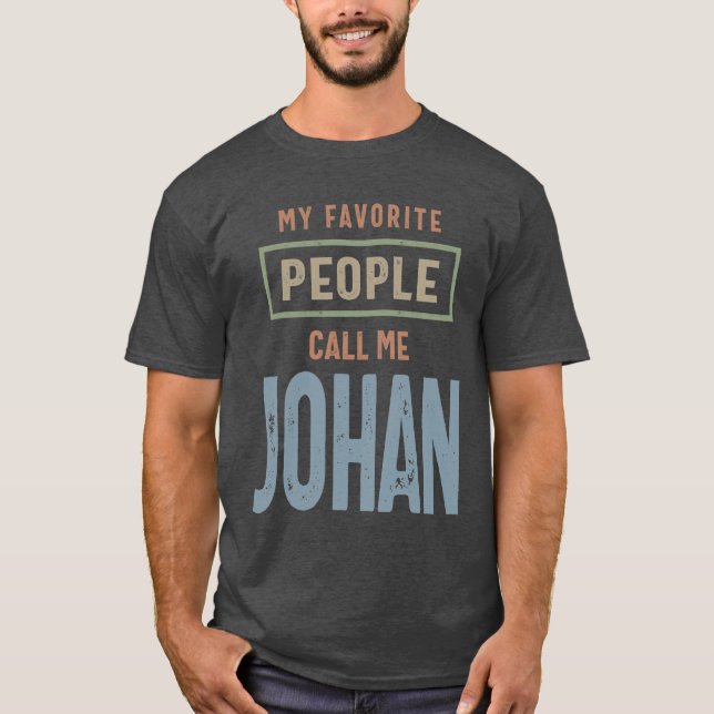 Camiseta John Personalizado Name Birthday Gift (Frente)