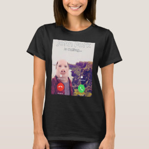 Camiseta John Pork Está Chamando Telefone de Atendimento