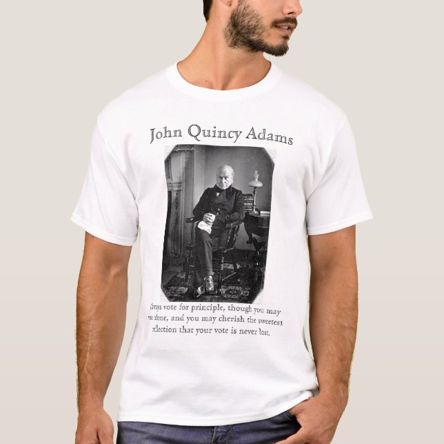 Camiseta John Quincy Adams: Ao votar (Frente)