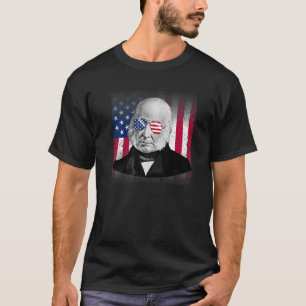 Camiseta John Quincy Adams Bandeira Americana Patriótica 4