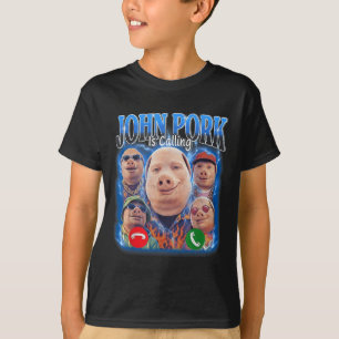 Camiseta John Rk Engraçado Está Chamando Meme Antigo Boot J
