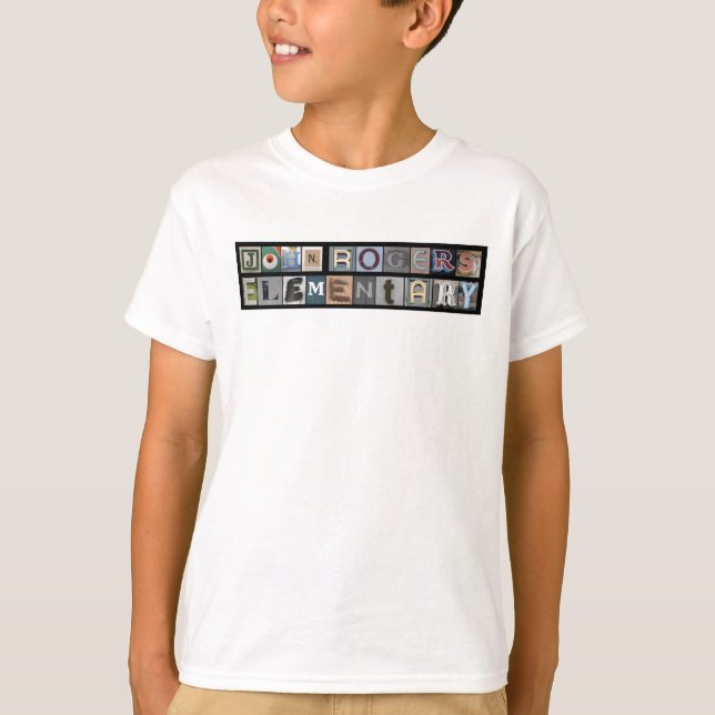 Camiseta John Rogers Cinza/Black Ringer Tee (Frente)