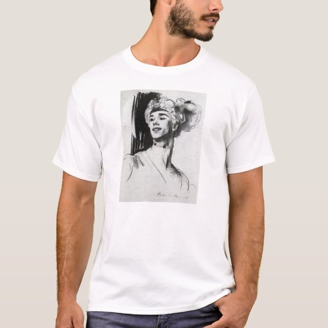 Camiseta John Sargent: Vaslav Nijinsky em Le Pavillon (Frente)