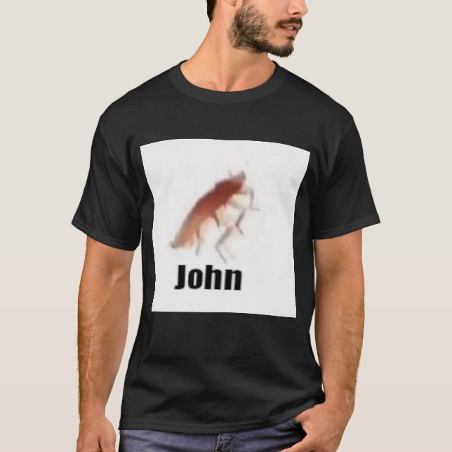 Camiseta John shitpost meme engraçado de baixa qualidade (Frente)