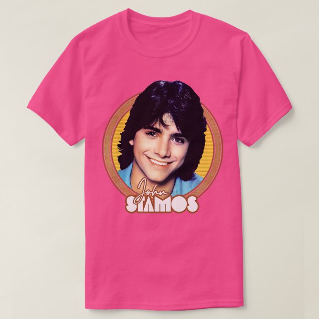 Camiseta John Stamos Retro Fan Art (Frente do Design)