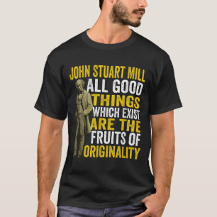Camiseta John Stuart Mill Filósofo Citação Teac Filosofia